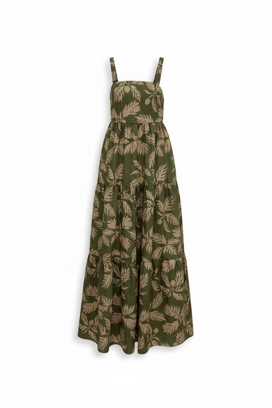 Malu ‘Ulu O Lele in Destinee Maxi Dress (Sage)