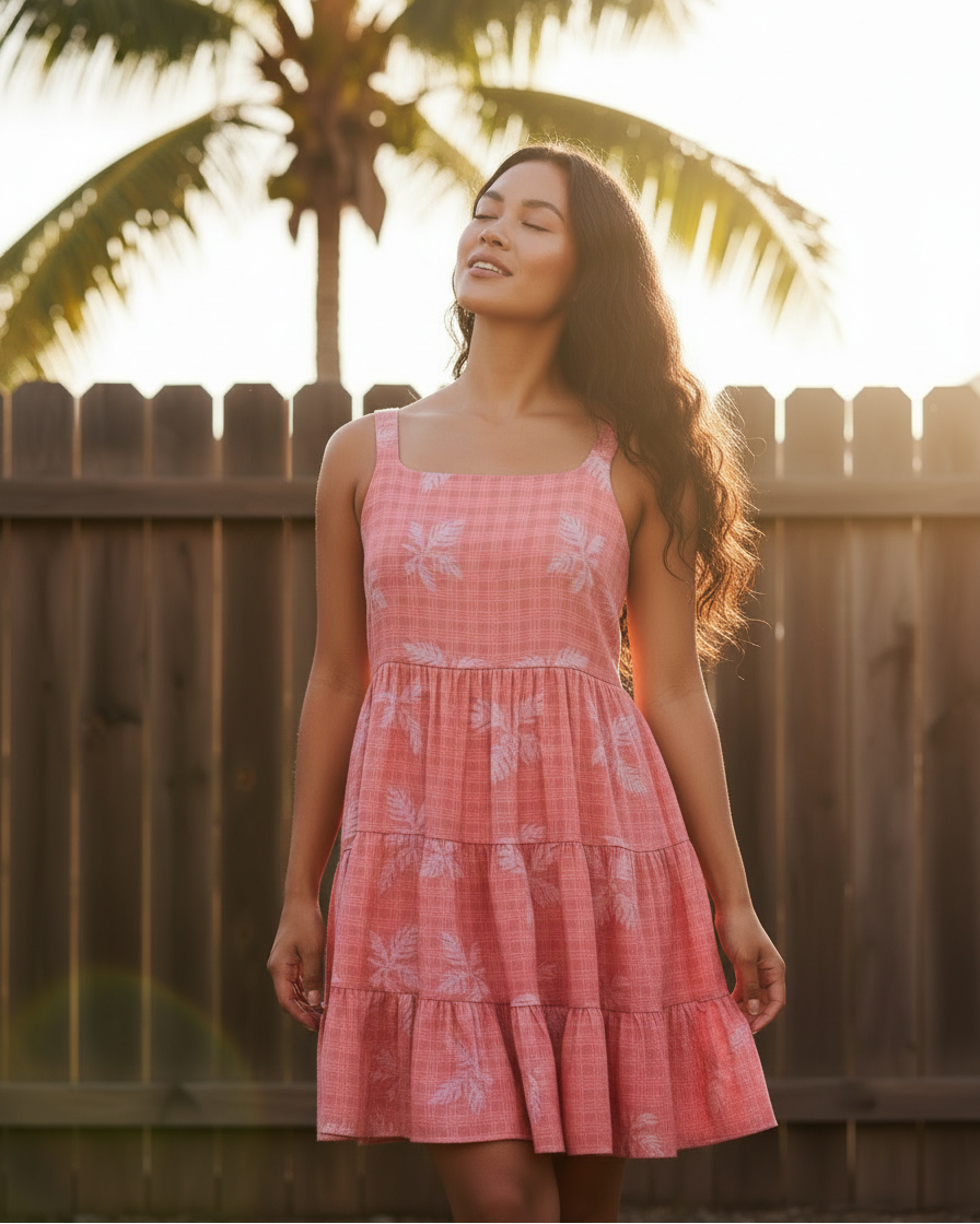 ‘Ulu Palaka Guava in Darlene Dress