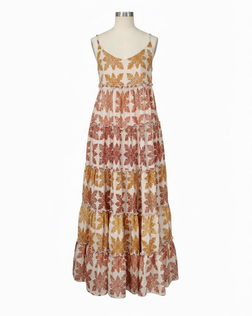 ʻUlu Kapa Kuiki Sunset in Sofia Dress