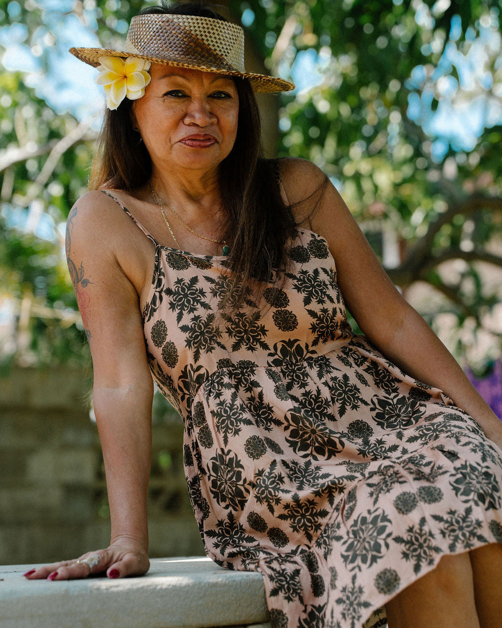 Lahaina Gold in Kaiya Dress — Wild Orchid