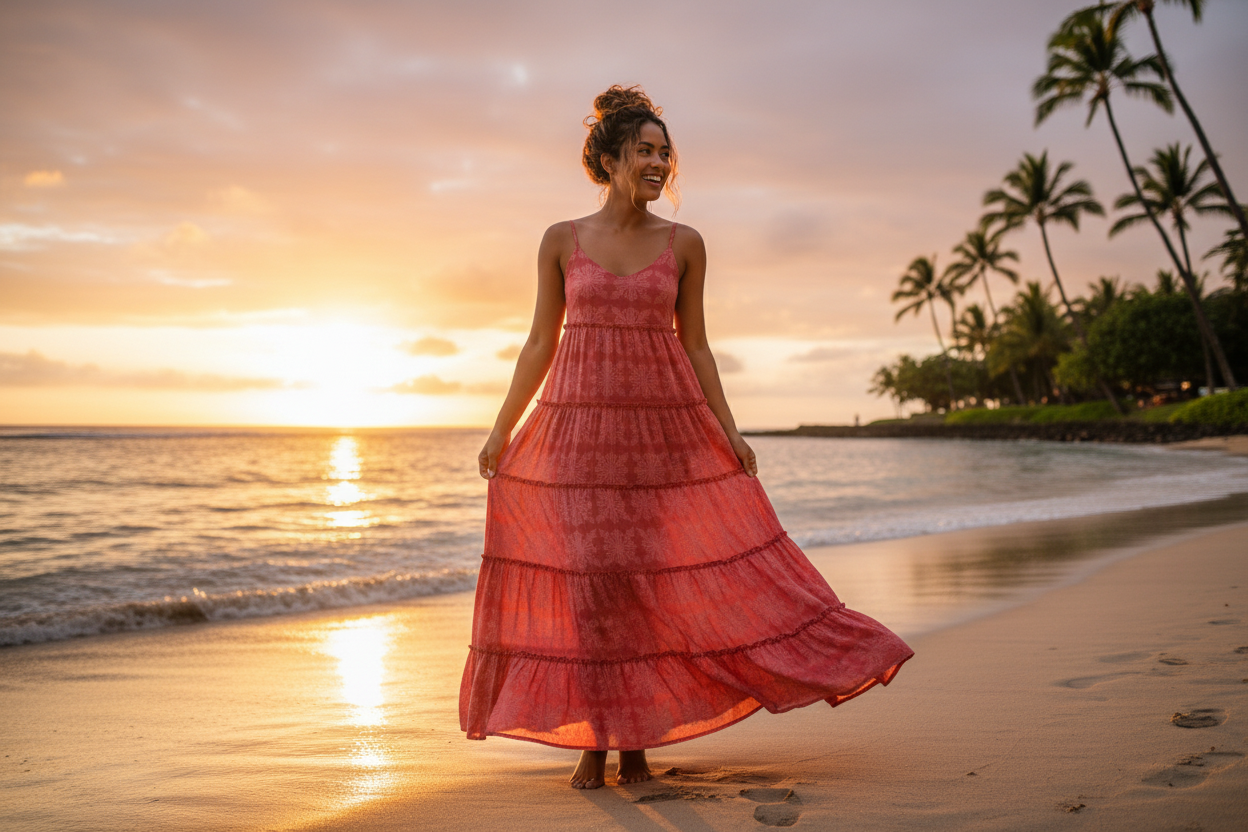 ‘Ulu Kapa Kuiki in Sofia Dress