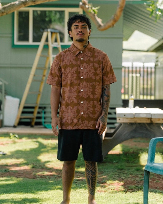 ʻUlu Kapa Kuiki Koa in Keaka Aloha Shirt (Men)