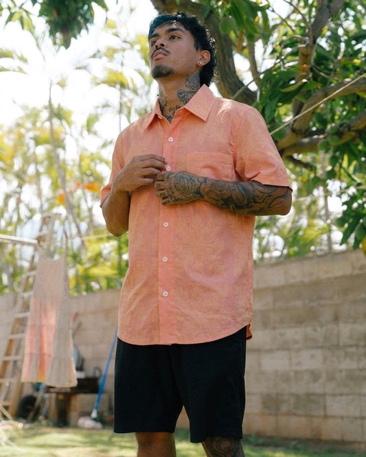 ʻUlu Kapa Kuiki Sunrise in Keaka Aloha Shirt (Men)